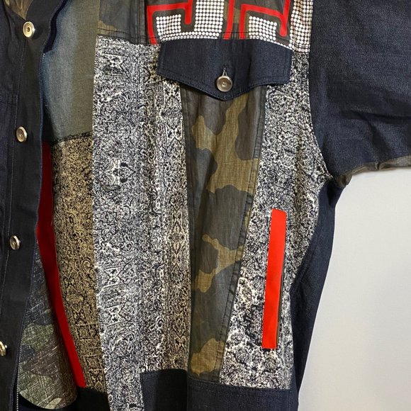 LES BENJAMINS Mix-Media Denim Jacket. Size Small. RARE CUSTOM for Lewis Hamilton - Picture 4 of 11